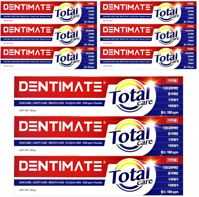 크리오 덴티메이트 토탈케어 치약 150g x 9개