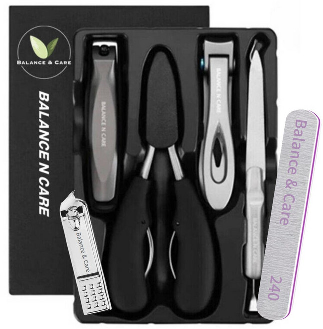 전문가용 NEW 발톱깎이 5종 세트 (밸런스n케어) 손톱깎이, 1세트, 혼합