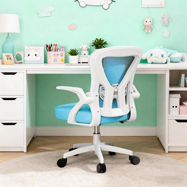 Takata 사무실 학생 메쉬 컴퓨터 의자 경량형 통기성 디자인 WY3Zwt, 파란색