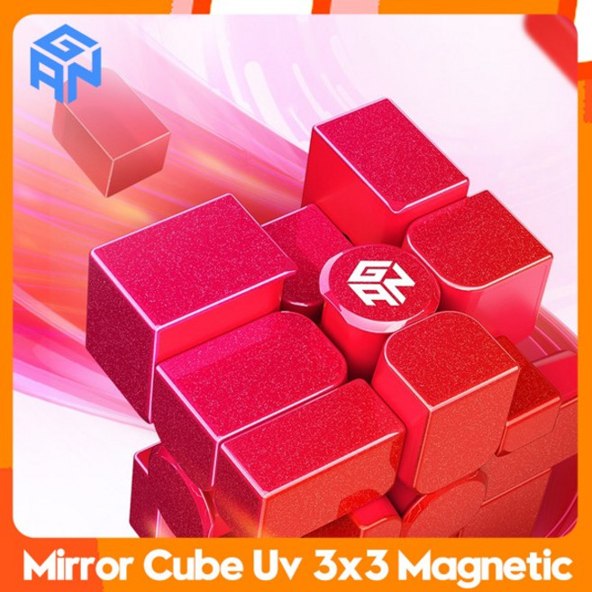 새로운 Gan 미러 큐브 Uv 3x3 자기 전문 퍼즐 장난감, 01 uv, 1개