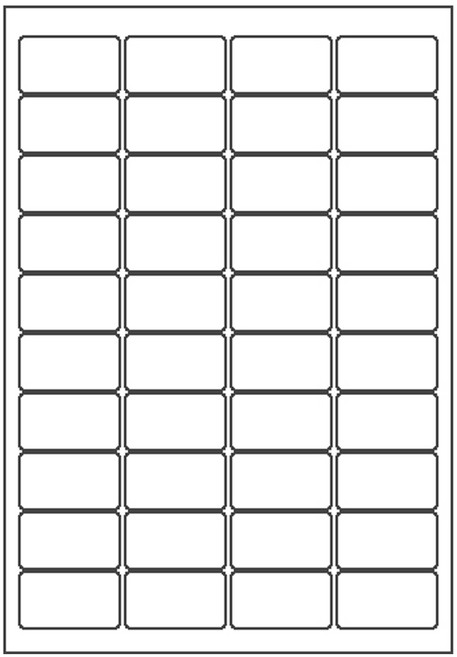 오피스라벨 A4 라벨지 40칸(4x10) 100매 흰색 바코드용라벨 물류관리라벨 스티커라벨 폼텍 규격 라벨용지 라벨지, 100개