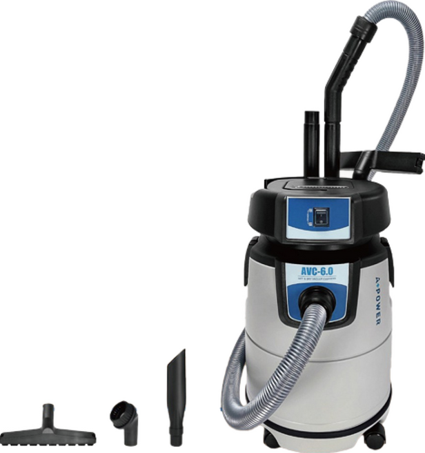 A Plus Power 25L專業級乾溼工業用吸塵器 AVC-6.0, 灰