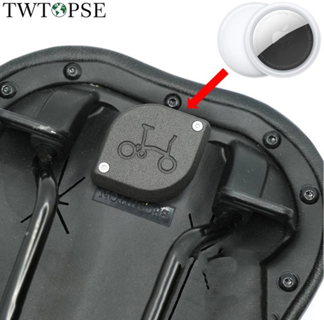 Brompton Airtag 용 TWTOPSE 자전거 시트 Anti-loss Positioning 고정 보호 케이스 쿠션 아래 숨기기, [01] 옵션1, 1개