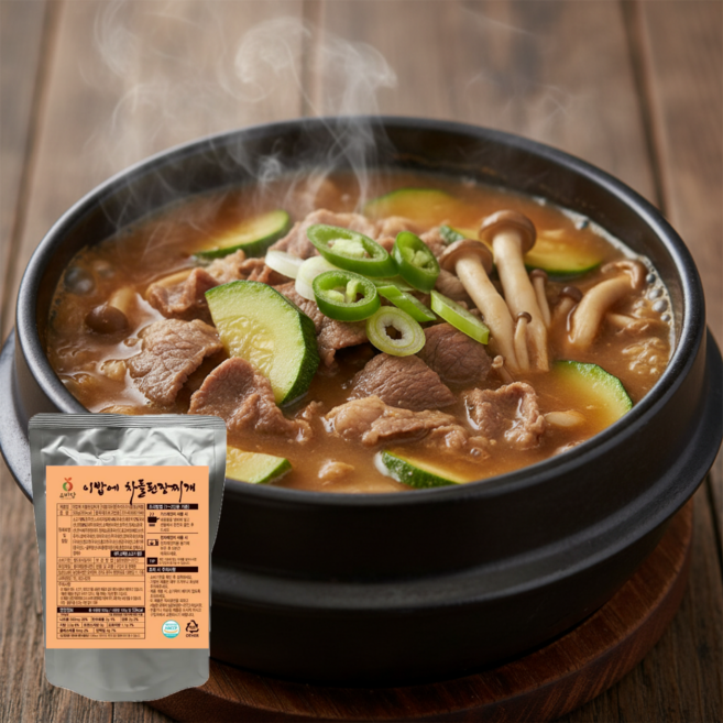 [공장직영] 가성비 끝판왕 구수한 차돌된장찌개, 6개, 500g