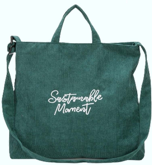 헤스티래빗 데일리 감성 코듀로이 에코백