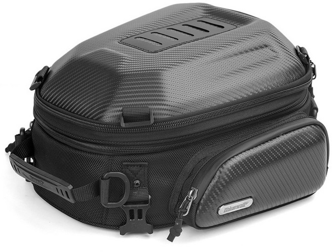 라이노워크 오토바이 리어백 18L 바이크 가방 테일백 시트백 MTR4001, 카본블랙