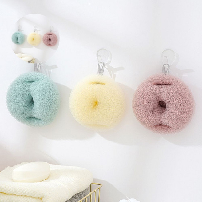 목욕 퍼프 스펀지 거품 샤워볼 목욕볼, 스카이_WFHCVWB, 1개, 1개입