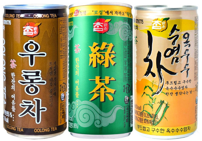 참맑은 우롱차+녹차+옥수수수염차 캔음료세트, 1세트, 175ml