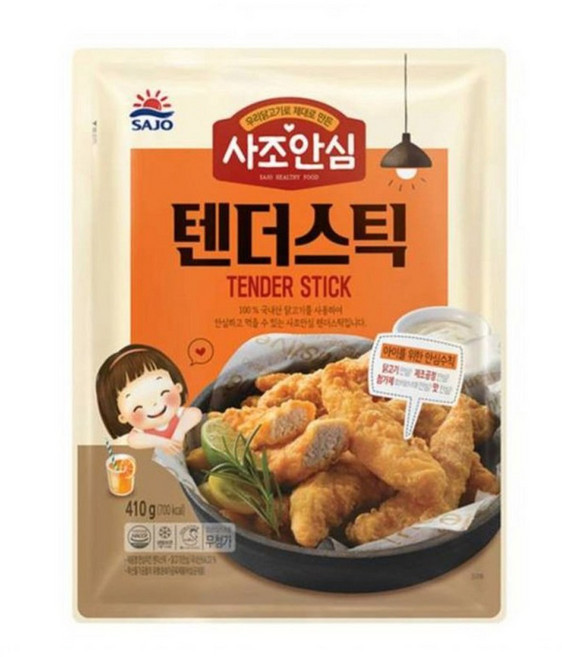 대림 안심 치킨 텐더 스틱 S 410g, 1개