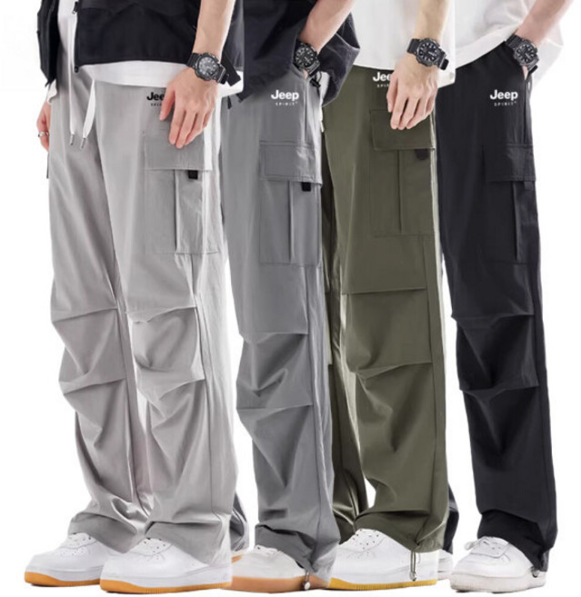 지프스피릿 기능성 카고바지 캐주얼 팬츠 트레이닝 아웃도어 퀵드라이 스포츠바지 JP24005