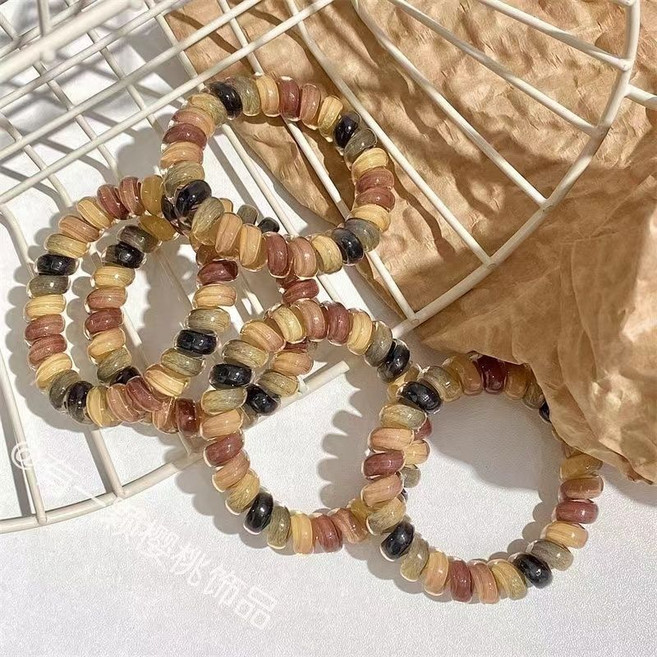 일상 무흔 20P 전화선 헤어끈 여성 포니테일 데일리 머리삔 FS138