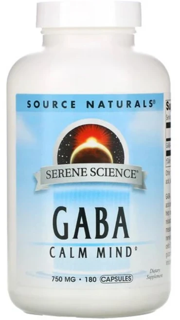 소스내츄럴스 GABA 750mg 캡슐, 180개입, 1개, 180정 - 쿠팡
