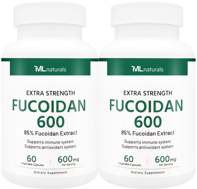 My Life [미국번개배송] 신제품 착한명품 마이라이프 내추럴스 후코이단 600mg 60정, 2개