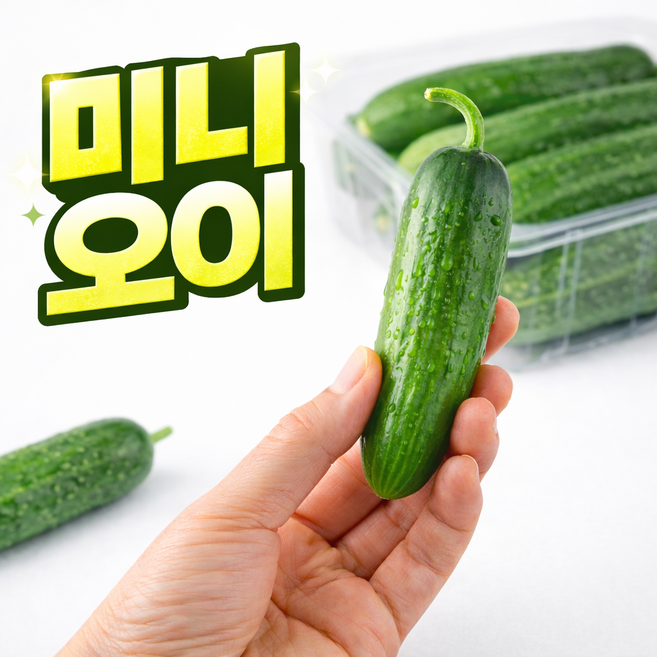아삭한 미니오이 저칼로리 신선 간식, 1개, 1kg