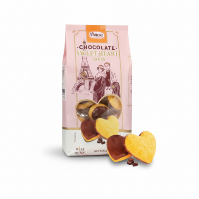 초코 하트 케익 쿠키 600g 디저트 간식 티타임