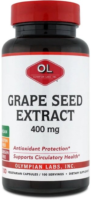 올림피언랩스 포도씨 추출물 400mg 100캡슐, 100 Count (Pack of 1), 1개, 100정 - 쿠팡