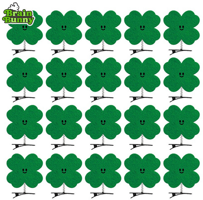 해핑유 단체행사 머리핀 응원 스프링핀 20p