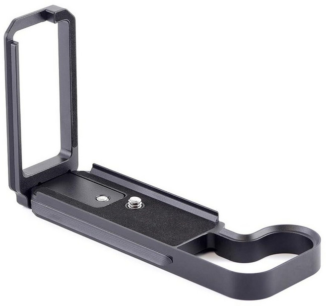 OURHZTB Hasselblad X2D/X2DII 100C 카메라용 퀵 릴리즈 플레이트 마운트 L 브래킷 Arca 표준 삼각대 볼헤드와 호환되는 알루미늄 수평 수직 L-플레, 블랙