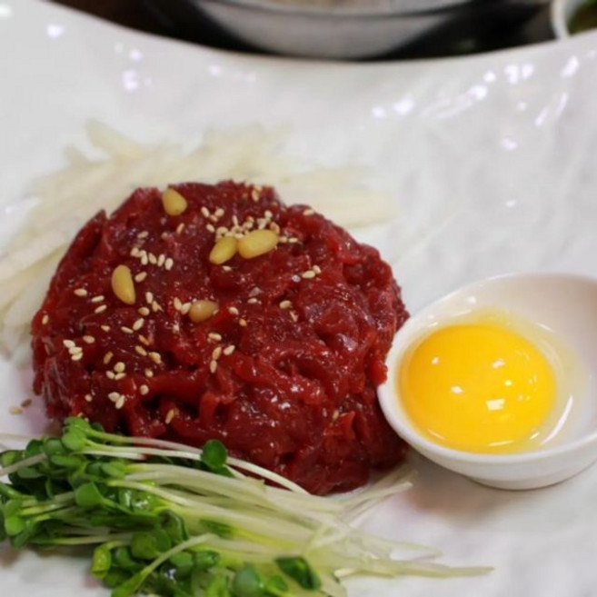 1등급 프리미엄 국내산 육회 4팩 1kg + 소스4팩 한우 쇠고기