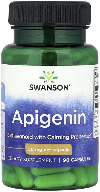 Swanson 아피제닌 50mg 캡슐 90정, 1개 - 쿠팡