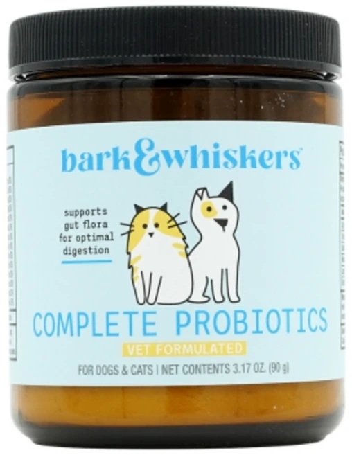 닥터머콜라 강아지 유산균 펫 고양이 유산균 바크 앤 위스커스 컴플리트 포 펫 90g, 1개, 소화기능/췌장개선 - 쿠팡