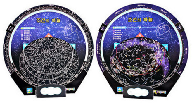[과학교구] 회전 별자리판 만들기 (조선의하늘) - 5인용동서양 별자리 통합 버전 천상열차분야지도, 단품