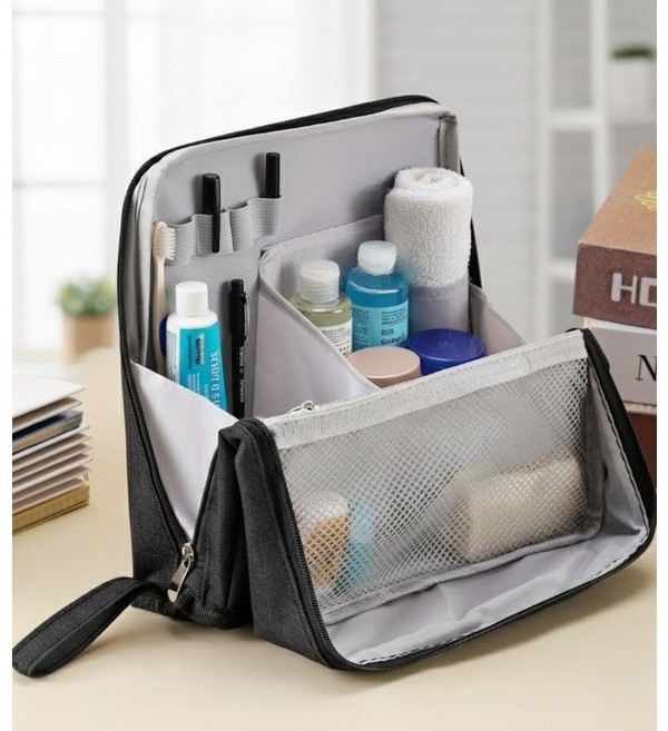 히즈엔 분리 수납 화장품 파우치 여행용 메이크업