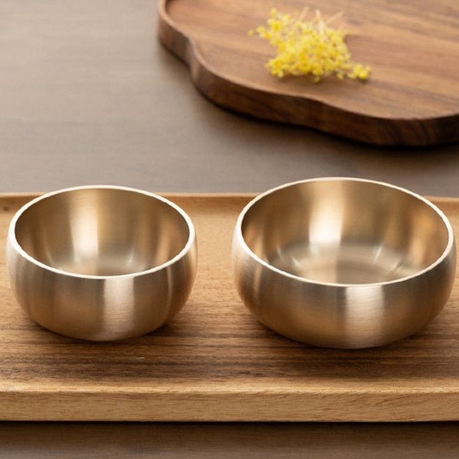 놋결 방짜유기 놋그릇 1인 공기+대접 세트, 유기, 1세트, 공기＋대접