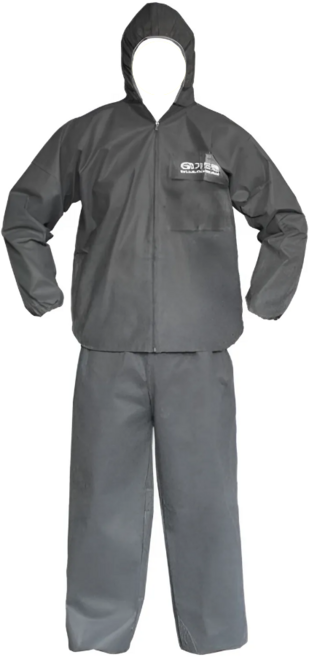 가드맨 PP 투피스 보호복/작업복, gray, 5개