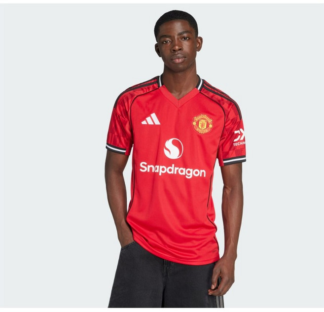 아디다스 맨체스터 유나이티드 25/26 홈 축구 유니폼 저지 JI7428