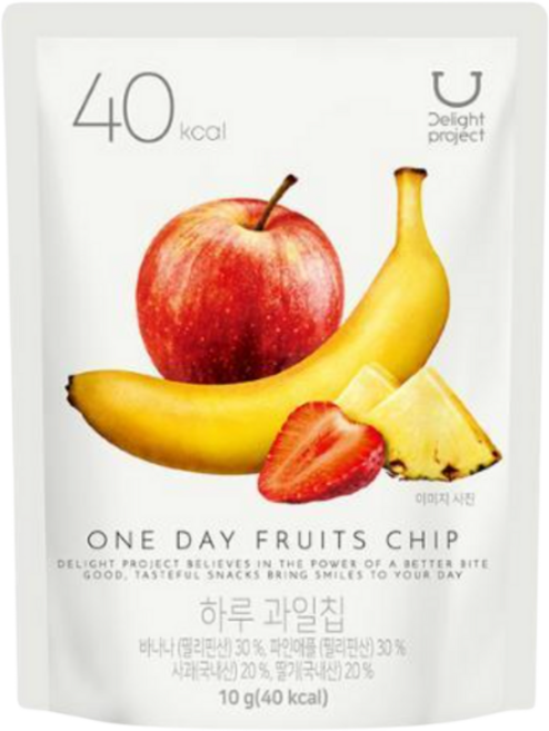 딜라이트 프로젝트 하루 과일칩, 6개, 10g