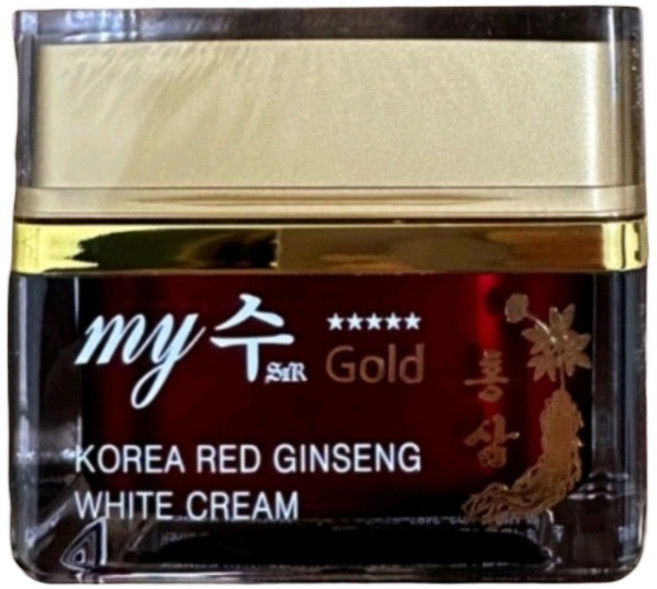 My 수 gold 홍삼 아쿠아링클 & 화이트닝 크림 50ml 오늘 출발 50ml, 2개