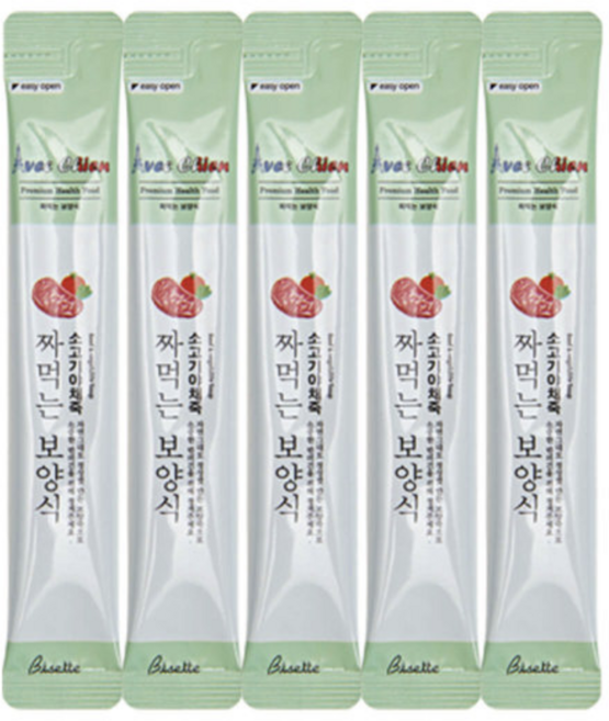 강아지 보양식 생일파티 간식 수분 보충 아벡시앙 보양식 짜먹는 보양죽 2종 택1 (1팩 총5개입), 1세트, 14ml, 소고기 야채죽