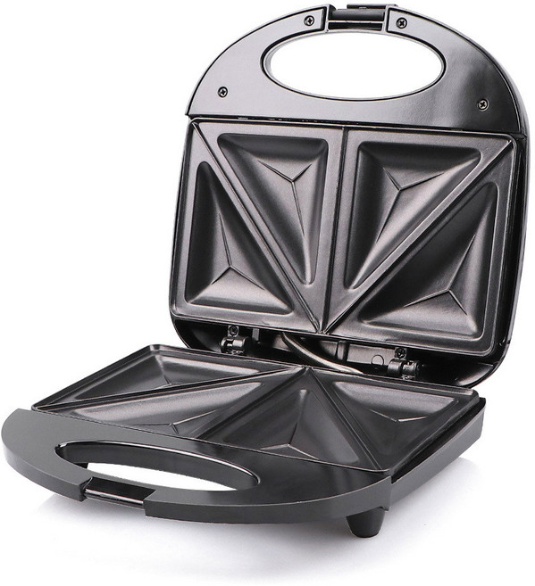 가정용 휴대용 양면 가열 와플 메이커 아침 식사 삼각형 토스터기 논스틱 샌드위치 기계 110V 220V, 2) 110v