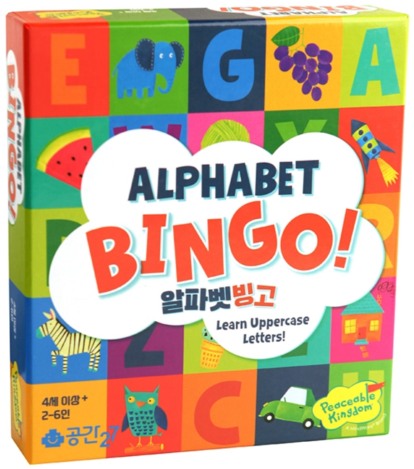 공간27 알파벳 빙고 보드게임 빙고게임으로 배우는 영어단어 학습, 1개