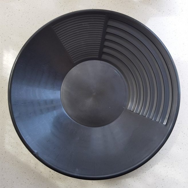 사금채취 장비 패닝 패닝접시 사금채취장비 도구 모래 접시 추출 골드 팬골드, 검정색