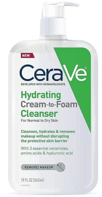 세라비 하이드레이팅 크림 투 폼 클렌저 562ml, 1개 - 쿠팡