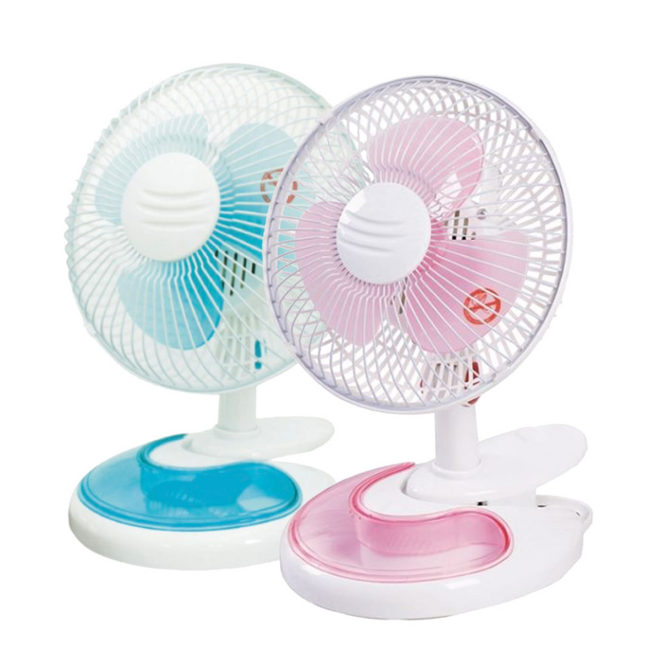 유로파크 8인치 탁상용 클립팬 미니선풍기 EU-08F 소형 집게형 여름 사무실 가정용 선풍기, 핑크