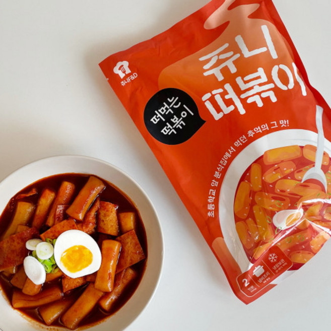 쥬니떠볶이(갈현동 떡볶이) 밀키트 2인분 떡볶이, 1개, 555g