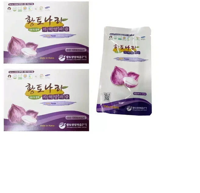 무안 황토나라 자색양파즙100ml 60개입 2개, 100ml, 1개