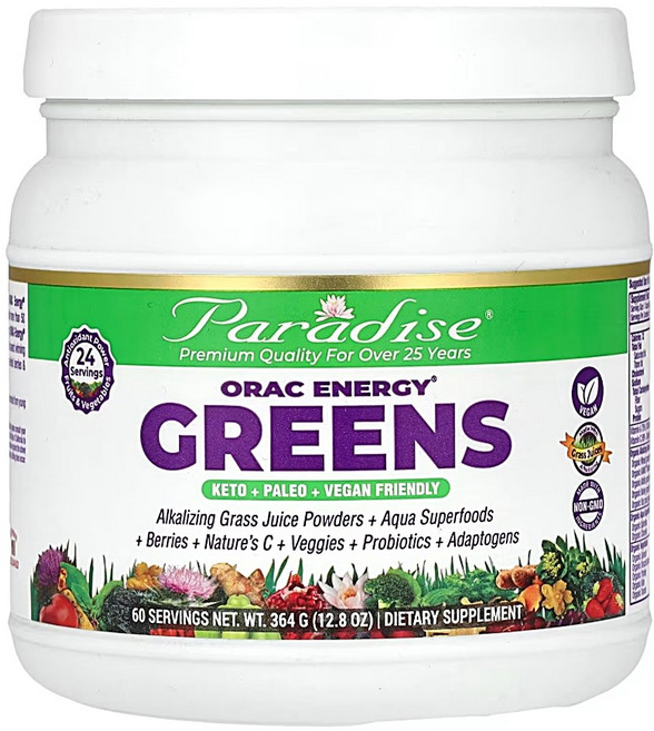 파라다이스 허브 ORAC 에너지 그린스 364g, 1개