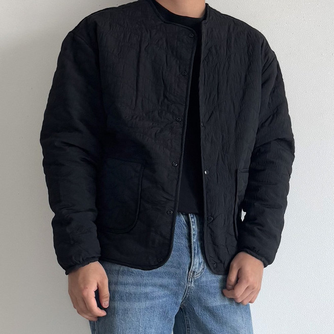 [자체제작] 유니벨 리버시블 퀼팅 누빔 자켓