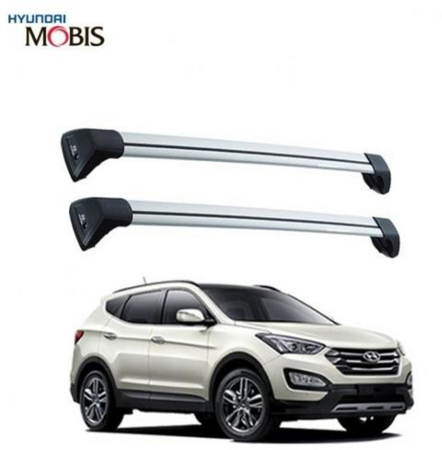 자전거 캐리어 차량용 거치대 가로바 싼타페DM, 13년부터18년A타입, 실버2W211AED00AL, 13년부터18년A타입:실버2W211AED