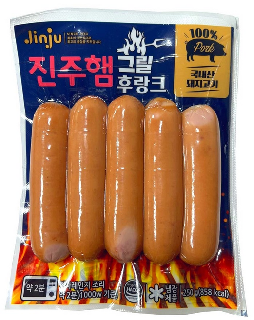 진주햄 그릴 후랑크 250g, 1개
