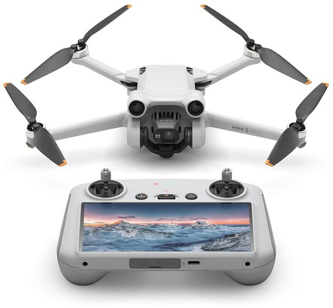 DJI 미니 3 프로(DJI RC) 4K 비디오 48MP 사진 비행 시간 34분 249g 미만 장애, DJI Mini 3 Pro (DJI RC)