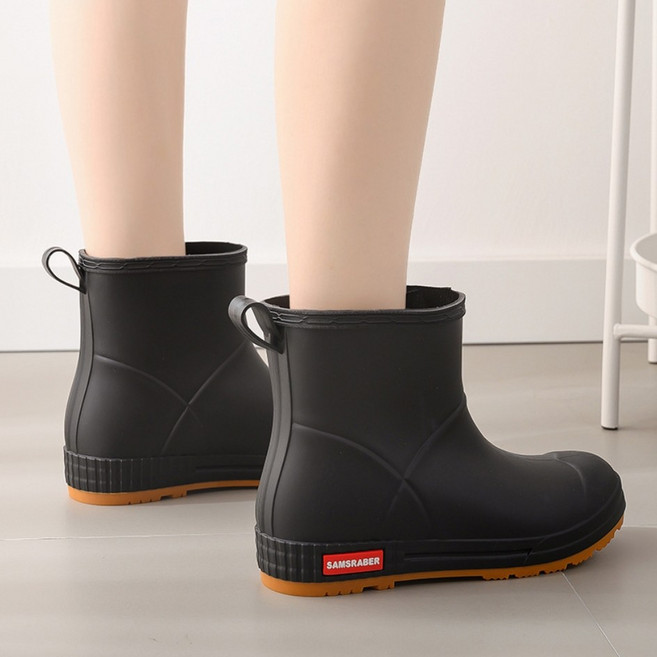 크림소프트 말랑 레인부츠 장화 미들 앵클 패션 장마필수신발