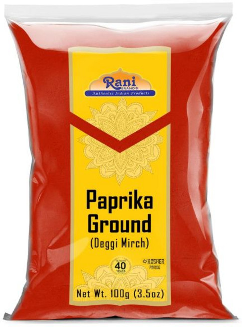 Rani Brand Authentic Indian Products 파프리카 가루 파우더 라니 데기 미르치 저열량 향신료 분말 16온스 1파운드 454g PET 병 무염 비건 색, 폴리 백, 3.5 온스 (1개 묶음)