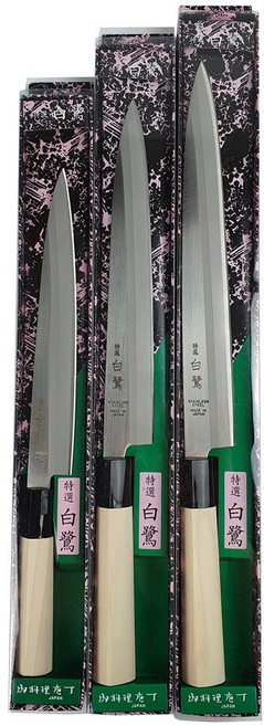 일본 백로 특선 사시미칼 데바칼 회칼 업소용 일식칼, 백호, 1개