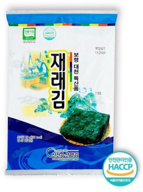 신진수산 재래김 전장 5매 10봉, 10개, 20g