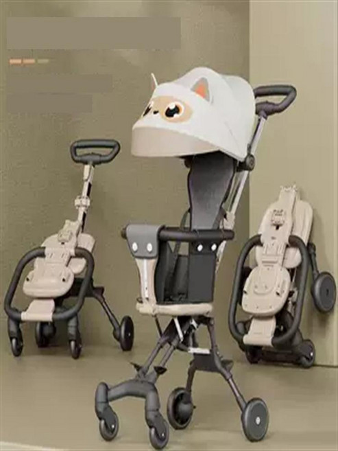 휴대용 절충형 유모차 가벼운 초경량 접이식 유모차, 1. 블랙 등받이시트